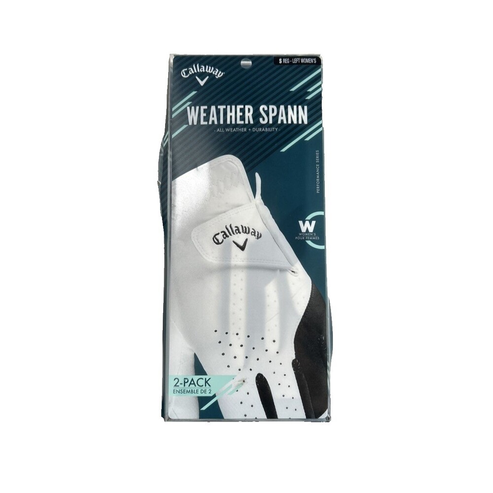 CALLAWAY Weather Spann Glove 2 Pack Size S Regular Left Women's NEW